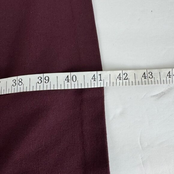 Talbots Career Midi Dress Plum High Neck Sheath 50s Modest Professional Size 12 - Picture 9 of 9